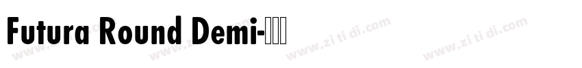 Futura Round Demi字体转换